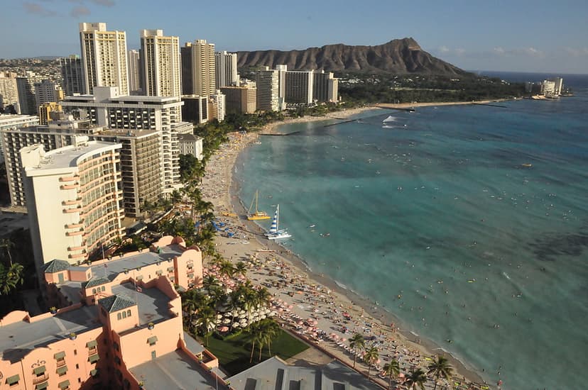 Waikiki Beach in Oahu, Hawaii